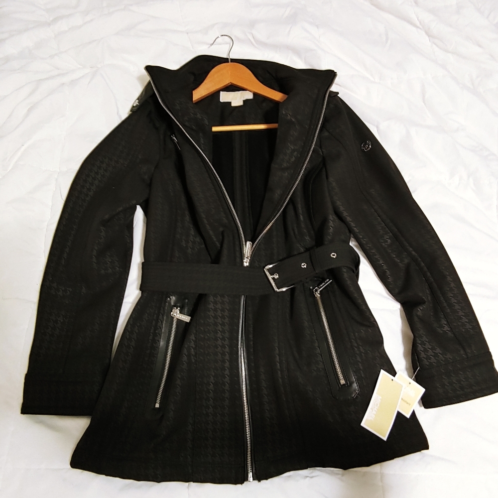 NWT Michael Kors Rider shell Jacket Black S - Picture 8 of 11